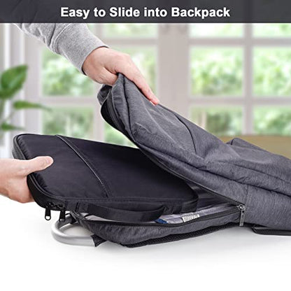 iPad Sleeve 12.9", Padded Tablet Case with Pockets (Black) - color: Black, size: 12.9