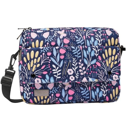 TiMOVO 9-11 Inch Tablet Sleeve Bag with Shoulder Strap Fits iPad 11-inch A16 2025, iPad 10th Gen. 10.9", iPad Gen. 10.2", iPad Air 11/5th/4th Gen. 10.9", Galaxy Tab A9 Plus 11", Colorful Flower - color: Colorful Flower