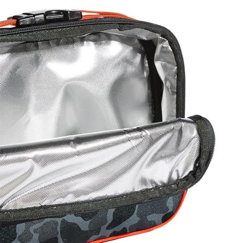 adidas Foundation Insulated Lunch Bag for men and women - color: Nomad Camo Grey/Solar Gold/Solar Red