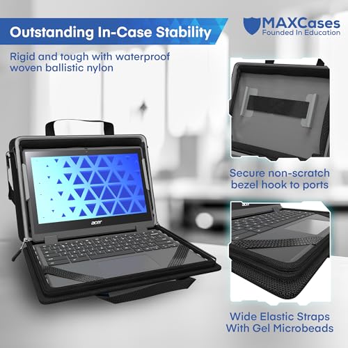 MAXCases Explorer Protective Case for 14 Inch Laptop & Chromebook with Pocket, Molded Interior - Rugged, Custom-Fit Cases for 14 Inch Laptop & Chromebook - Shockproof & Durable Cover, Bag - size: 14 Inch, style: Explorer 5