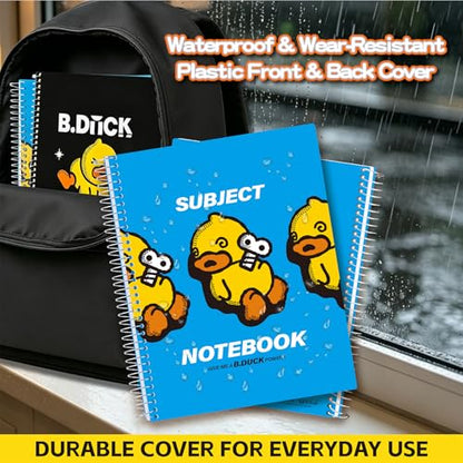 Comix 5 Subject Notebook with 5 Divider, 8.5" x 11" letter size, 200 Sheets College Ruled Notebook with Plastic Cover for Office/School/Home, Blue - color: Blue