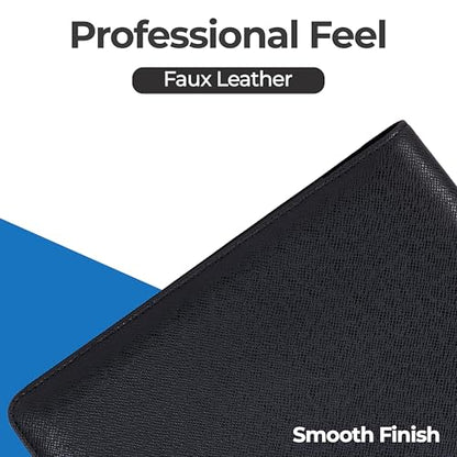 Case-it Business Padfolio | Letter Size | PAD-14 Black | Premier, Letter Size Writing Pad, School & Office - color: Pad-14-black, size: 1 Pack
