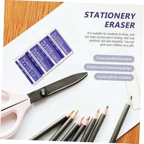DOITOOL 24Pcs Exam Erasers Large Safe Material Pencil Erasers for Students School Test Office Writing Supplies Classroom Bulk