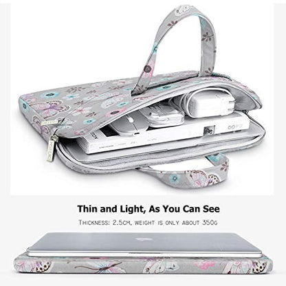 Hseok Laptop Shoulder Bag 13 13.3 14 Inch Case Compatible with MacBook Pro/Neo 14" M5/M4/M3/M2/M1,Mac Air/pro/Neo 13" and Most 13 13.3 14 Notebooks,Spill-Resistant Briefcase,Butterfly - color: Butterfly, size: 13-13.5 inch