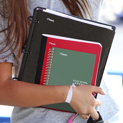 Five Star Spiral Notebook, 1 Subject, College Ruled Paper, 4-3/8" x 7", Personal Size, 80 Sheets, Fights Ink Bleed, Water Resistant Cover, Seaglass Green (450048CH1-ECM) - color: Seaglass Green
