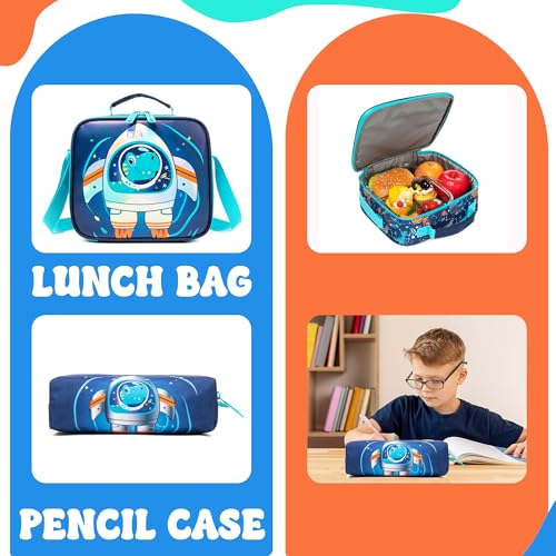 Kids Rolling Backpack with Wheels for Boys Elementary Students Kids Travel Luggage Carry on School Backpack for Boys Ages 6-8 - color: 01 Blue