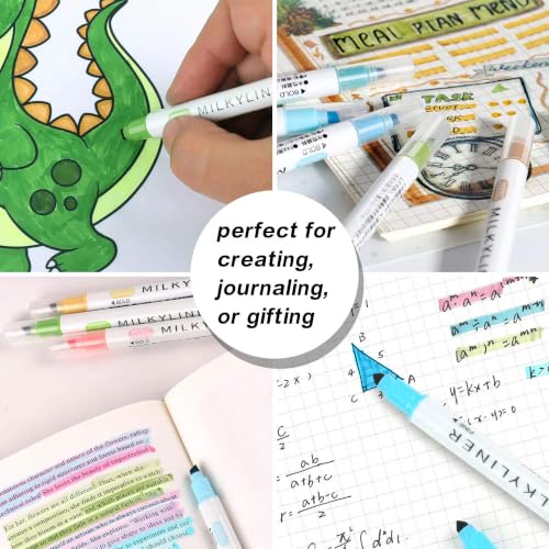 HANKU 20 Pack Bible Highlighters and Pens No Bleed Through for Bible Study | 12 Pastel Highlighters & 8-Color 0.38mm Fine Point Pen, Quick Dry, No Bleed, Bible Study Journaling School Office Supplies - color: 8 Fineliners + 12 Highlighters