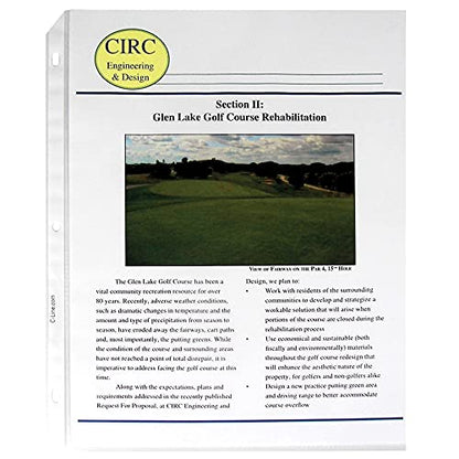 C-Line Top Loading Standard Weight Poly Sheet Protectors, Non-Glare, 8.5 x 11 Inches, 50 per Box (62038) - color: Non-glare, size: Box of 50