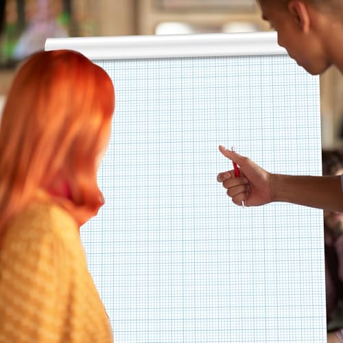 gisgfim 50 Sheets Large Graph Paper 24 X 36 in Graph Paper Pad 1/4 in Ruled Large Grid Paper Sheet Blueprint Paper Engineering Paper Poster for Architect Designer Mathematician Draftsman(White Blue) - color: White Blue