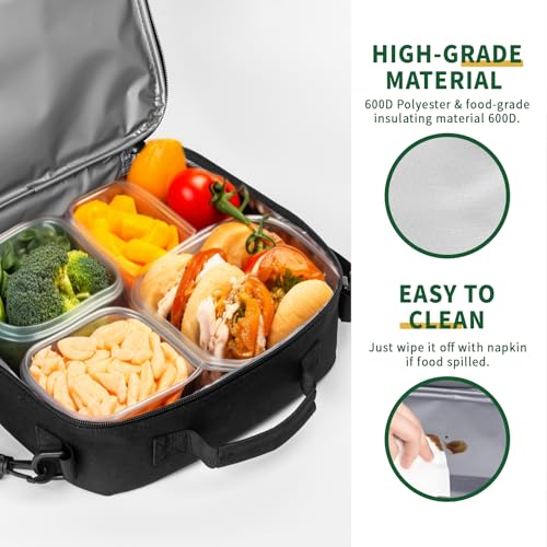 Blue Butterfly Lunch Box for Girls Boys Kids Insulated Lunch Bag Cute Butterflies Lunchbox Reusable Cooler Lunch Pail Thermal Meal Tote Kit with Shoulder Strap for School Picnic - color: Blue Butterfly