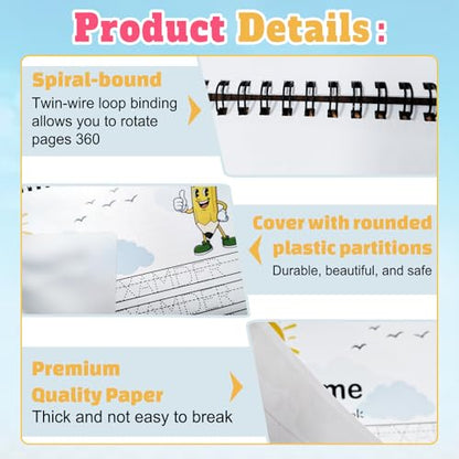 Personalized Name Tracing Worksheets Custom Handwriting Practice Sheet A4 Size Paper Learning for Preschool Boys Girls