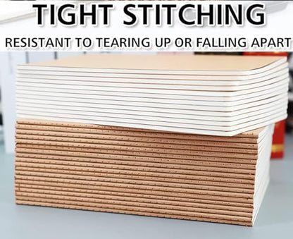 12 Pack A5 Lines Notebook Bulk Kraft Cover College Ruled, Lined Paper Travel Journals Composition Diary Subject Notebooks Planner, 60 Pages, 8.3”x 5.5” - style: 12pack Lined page