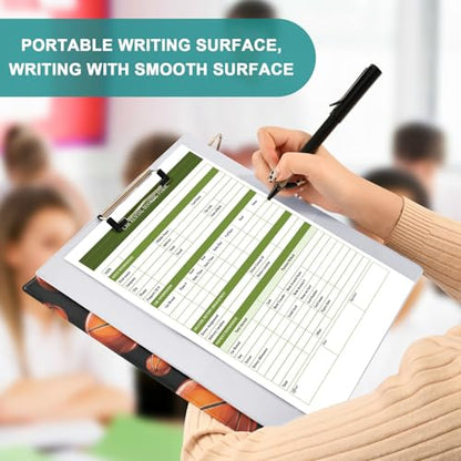 Basketball Ball Round Ring Binders 1.5 Inch 3 Ring Binder with Clipboard Holds 200 Sheets Office Home School - color: Multicolored 10