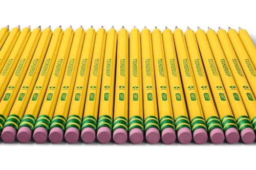 Ticonderoga Wood-Cased Pencils, Pre-Sharpened, 2 HB Soft, Yellow, 10 Count