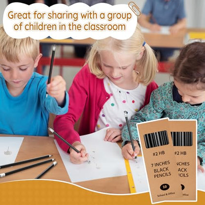 Geyoga 30 Packs of 300 Count #2 Pre Sharpened Pencils Bulk Woodcased for Classroom #2 HB Triangle Shape Pencils with Top Erasers for Teacher Office Back to School Supply(Black) - color: Black