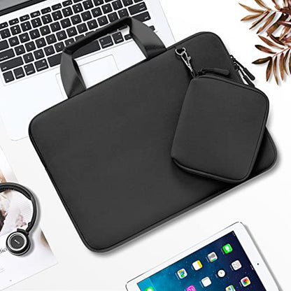 MOSISO Laptop Case 14 inch, Laptop Sleeve Bag Compatible with HP Lenovo Dell ASUS Acer, HP Stream, Dell Latitude, Lenovo IdeaPad, Neoprene Carrying Computer Bag with Handle&Detachable Small Case,Black - color: Black, size: 14 inch