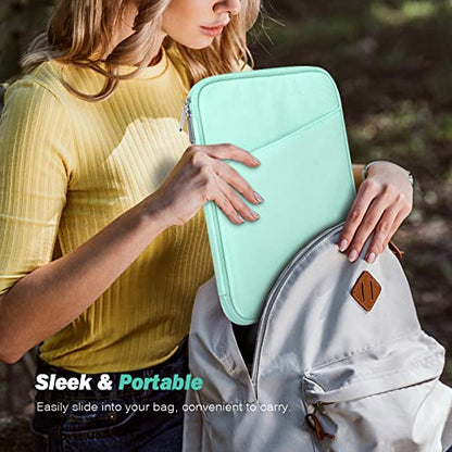 MoKo 9-11 Inch Tablet Sleeve Case, Fits 11inch iPad Air M3, iPad A16 2025, Pro 11 M4, iPad 10/9/8/7th, Galaxy Tab S9/S8/A8/A7, Protective Bag Carrying Case with Pocket,Mint Green - color: Mint Green, size: 9-11 Inch