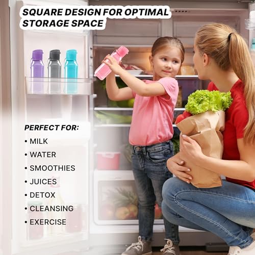 MILTON Travel Water Bottle – 1Pcs Reusable Sports Bottle with Easy Open Close Lid and Leakproof Neck – Food Grade Plastic Water Bottles for Adults and Kids, School, Gym - color: Black