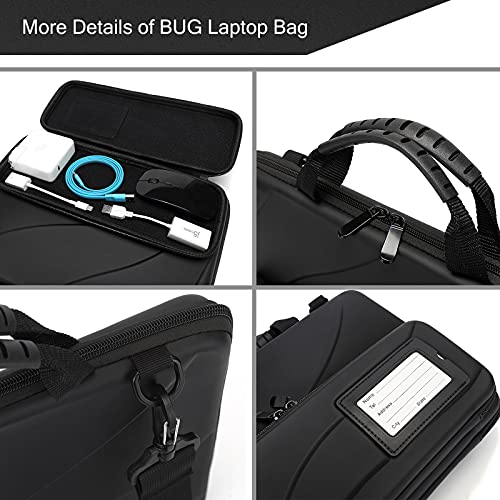 Laptop Case Hard Shell Laptop Bag for Men Women with Shoulder Strap - color: Black, size: 17.3 inch laptop case