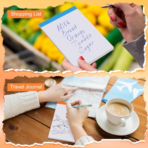Tenceur 8 Pack Graph Paper Pad 4 x 6'', Grid Paper Blueprint Drafting Note Pad Quad Ruled Notebook Memo Pads Math Engineer Notepads Scratch Pads, 30 Sheets/pad(Dot Grid,4 Dot Per Inch)