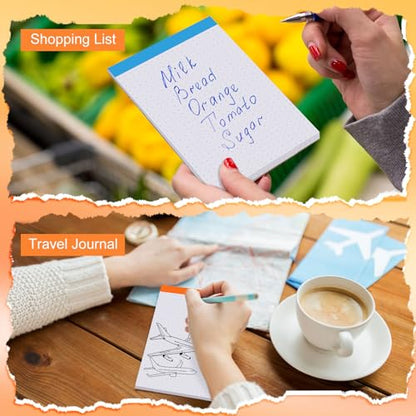 Tenceur 8 Pack Graph Paper Pad 4 x 6'', Grid Paper Blueprint Drafting Note Pad Quad Ruled Notebook Memo Pads Math Engineer Notepads Scratch Pads, 30 Sheets/pad(Dot Grid,4 Dot Per Inch)