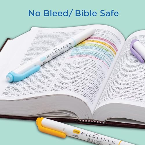 Zebra Pen MILDLINER No Bleed Highlighter, Friendly Colors, Dual Tip, 5-Pack - color: Friendly A