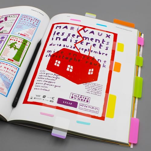 Extra Thick Tabs Flags Assorted Bright, 1 x 1.5 in Sticky Tabs, Lined, Easy to Post, 4 On-The-Go Dispensers/Pack, 44 Tabs/Color, 264 Pages Total