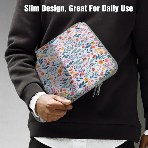 TiMOVO 9-11" Tablet Sleeve Bag, Flowers | Fit iPad 11" A16 2025 / 10.9"/10.2" / Air 11" 5/4 Gen / Galaxy Tab A9+/A11Plus 11", Fit Smart Keyboard - color: Aa-Flowers, size: 9-11 Inch