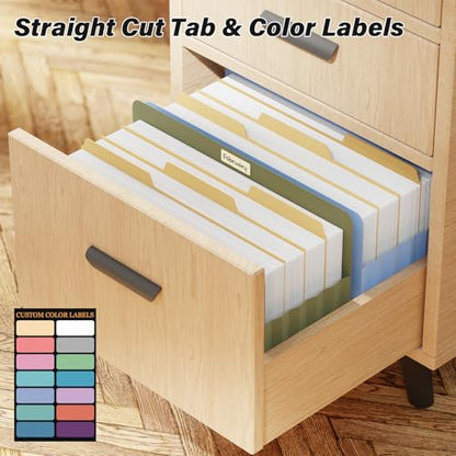 Ansook Legal Size Expanding File Folders,6 Pack Large Capacity 5.25" Expandable File Folders,Accordion File Organizer for Desk Cabinet,with Straight-Cut Tab,Office School Supplies - size: 5.25" Expansion, style: LEGAL (9.25"×14.75")