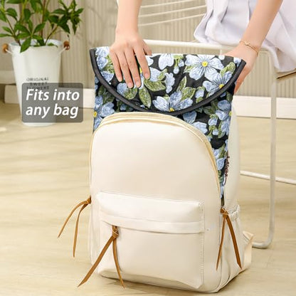 Puffy Laptop Sleeve 15-16 Inch, Soft Laptop Case, Blue Flower | Compatible with 15-16 Inch Macbook Pro/Air, Asus/Dell Xps/Lenovo Laptops, Protective Carrying Bag for Women and Men - color: Blue Flower, size: 15/16