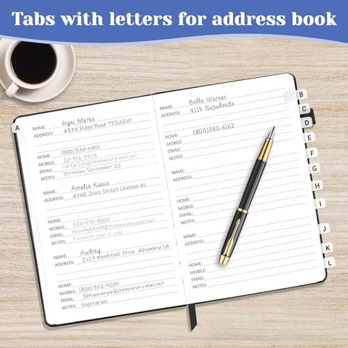 A-Z Sticky Alphabet Tabs Self-Adhesive Letter Index Tabs for Notebook, Textbook, Dictionary, and Filing (208 Pcs) - color: White