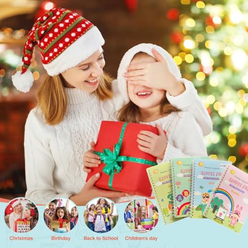 Handwriting Book Practice for Kids,Reusable Grooved Handwriting Workbooks | Magic Grooved Writing Practice for Kids Age 3-5 - size: 5.1inx7.1in