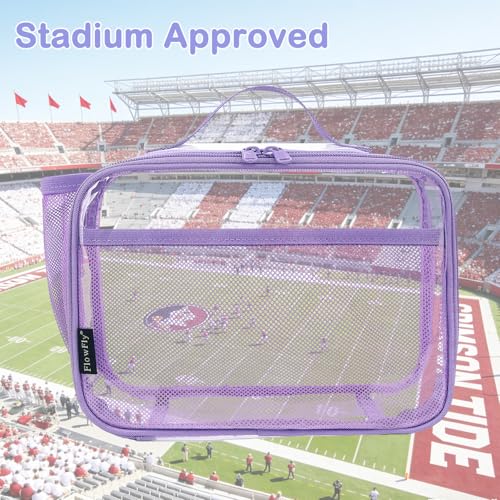 FlowFly Kids Lunch box Insulated Soft Bag Mini Cooler Back to School Thermal Meal Tote Kit for Girls, Boys,ClearPurple - color: ClearPurple