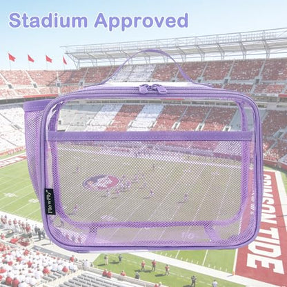FlowFly Kids Lunch box Insulated Soft Bag Mini Cooler Back to School Thermal Meal Tote Kit for Girls, Boys,ClearPurple - color: ClearPurple