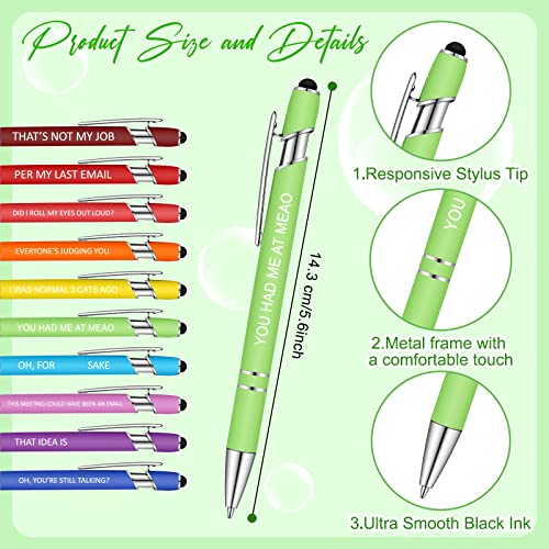 Geyee 24 Pcs Back to School Teacher Gifts Interesting Sticky Notes with Funny Pens 3 x 4 Inch Employee Appreciation Gifts for Coworkers Employee Teacher Office Staff Work Team Appreciation Gift - style: Interesting