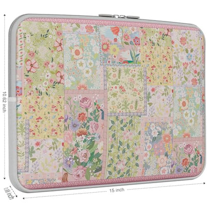iCasso Laptop Sleeve 15.6 inch, Compatible with MacBook Air 15 inch, Cute Shockproof Laptop Case 15.6'', Slim Protective Travel Carrying Case for MacBook Pro 16, Lenovo Dell Asus HP, Pink - color: A-Pink Puzzle, size: 15-16 Inch