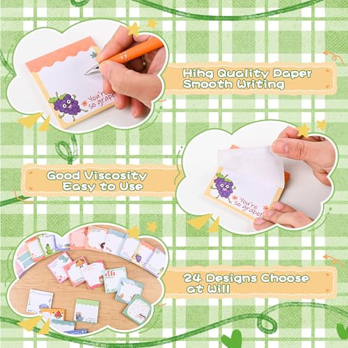 48 Pads Funny Sticky Notes for Work 3x3 Inches Positive Emotional Support Gift Funny Lined Memo Note Pads for Office Coworker Gifts Employee Appreciation Supplies. (Funny)
