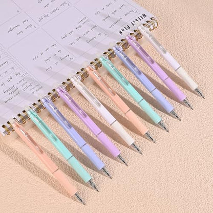 Temiary 10 Pcs Retractable Erasable Gel Pens, Fine Point 0.5 mm, Make Mistakes Disappear, Smooth Writing Gel Pen with Eraser for Journaling Note Taking Marking Planner Crossword Puzzles (Black Ink) - color: Black Ink