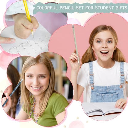 Fumete 240 Pcs Inspirational Pencils Bulk for Student Back to School Gifts from Teacher Motivational Pre Sharpened #2 HB Pencils with Eraser Positive Classroom Must Have Supplies for Kids (Dark)