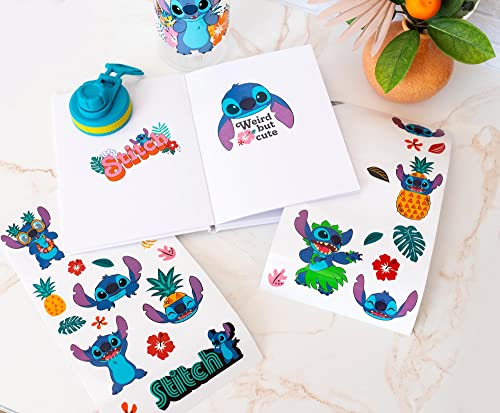 Silver Buffalo Disney Lilo and Stitch Tropical, Plastic Water Bottle, 32oz | Island Vibes, Twist Spout, Sticker Set, You Stick Yourself, 0.95 Liters - color: Lilo and Stitch Tropical Island Vibes