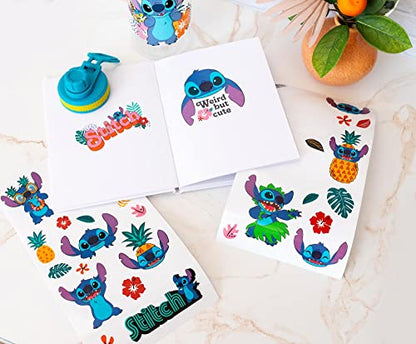 Silver Buffalo Disney Lilo and Stitch Tropical, Plastic Water Bottle, 32oz | Island Vibes, Twist Spout, Sticker Set, You Stick Yourself, 0.95 Liters - color: Lilo and Stitch Tropical Island Vibes
