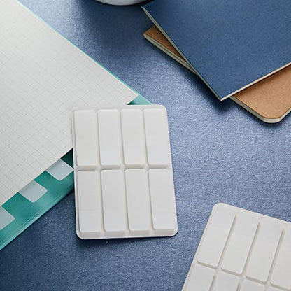 Outus 1280 Pcs Sticky Index Tabs, Writable Removable Book Tabs, Annotation Page Markers, 1.6 x 0.5 Inch Labels for Notebooks, Binders, Books and File Folders