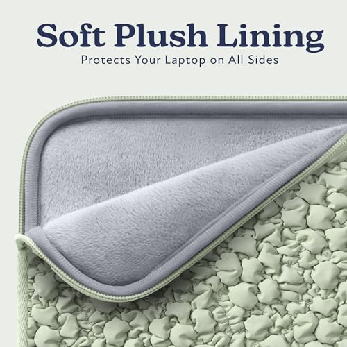 Vandel Puffy Laptop Sleeve Case, 13-14 inch Laptop Sleeve Bag Case 13.3 Inch, Compatible with MacBook Air/Pro 13/Pro 14/iPad Pro 12.9, HP Dell ASUS Computer Bag Cover, Sage Crunch - color: f. Sage Crunch