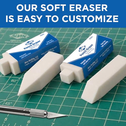 Alvin 1410AE 20/Box White Vinyl Pencil Erasers - size: 20 Pack