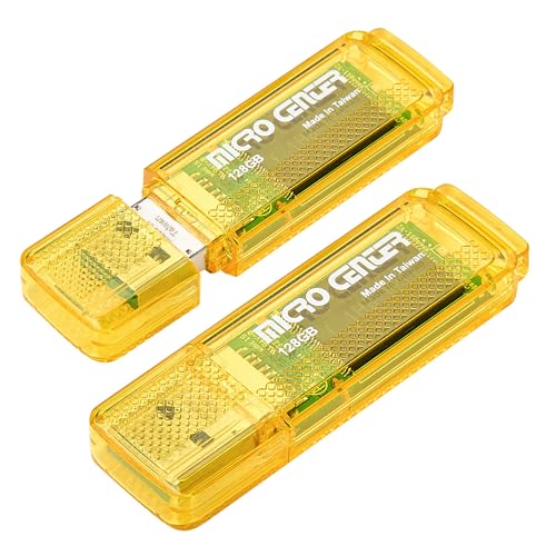 INLAND Micro Center SuperSpeed 2 Pack 128GB USB 3.0 Flash Drive Gum Size Memory Stick Thumb Drive Data Storage Jump Drive (128G-2 Pack) | High Transfer Speed, 10X Faster than USB 2.0 USB Drive, LED Light Indicator, Type-A, Data Storage and Backup - color: