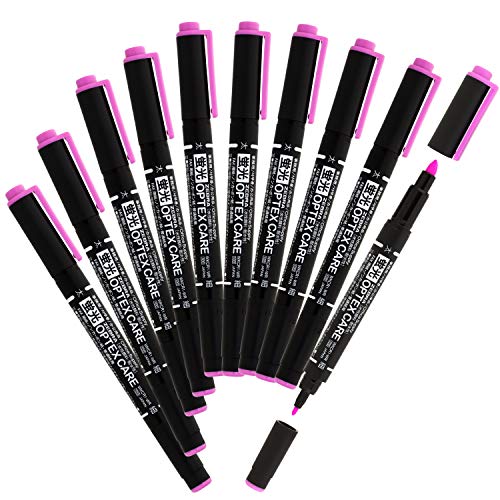 Zebra B-WKCR1-WR Highlighter Optex Care Fuchsia 10 Pens - color: Fuchsia 10 pcs