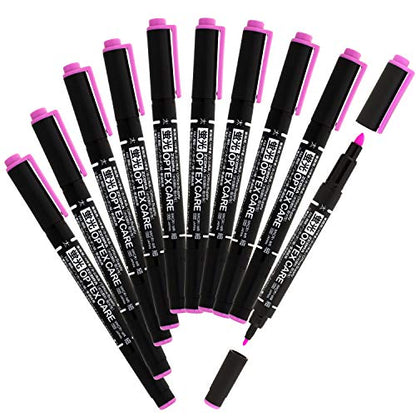 Zebra B-WKCR1-WR Highlighter Optex Care Fuchsia 10 Pens - color: Fuchsia 10 pcs