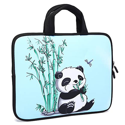 11" 11.6" 12" 12.1" 12.5" inch Laptop Carrying Bag Chromebook Case Notebook Ultrabook Bag Tablet Cover Neoprene Sleeve Fit Apple MacBook Air Samsung Google Acer HP DELL Lenovo Asus(Panda & Bamboo) - color: Panda & Bamboo