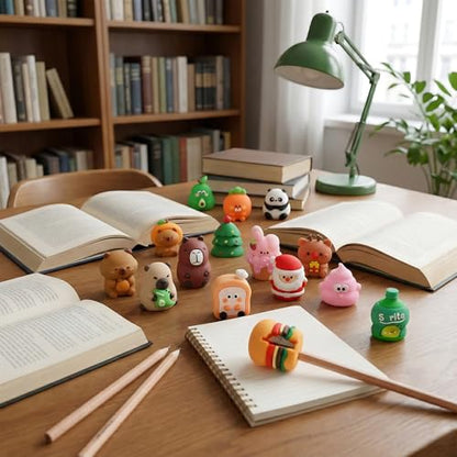 Cute Pencil Sharpeners for Kids, Cartoon Pencil Sharpener Manual, Handheld Pencils Sharpener, Colored Pencils Sharpeners Kawaii Stationary Gifts School Home Office Supplies