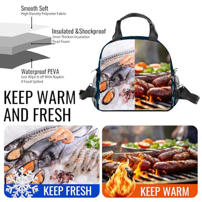 Game Lunch Bag Reusable Insulated Lunch Box Large Capacity Meal Tote for Kids Boys Girls Cooler Bag Waterproof Adjustable Shoulder Strap Gamer Lunch Tote for Work School Picnic Travel Hiking - color: Game04